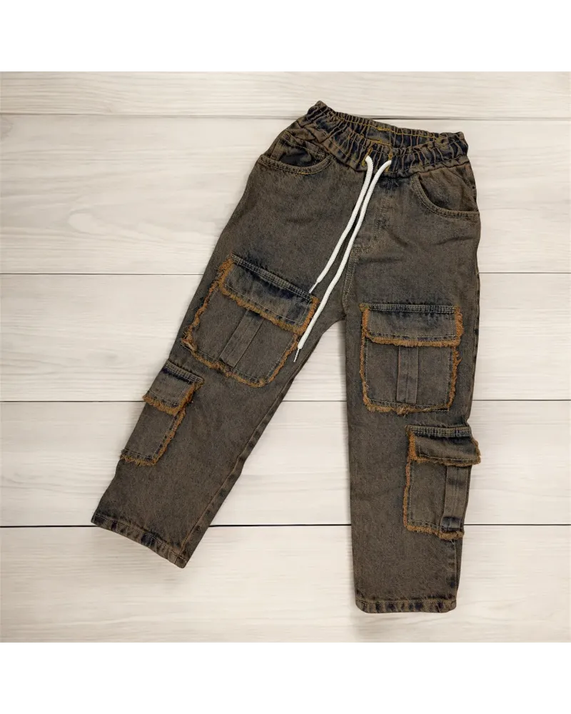 Jeans Cargo Bambino/Ragazzo 4/16 Anni VICTORGI