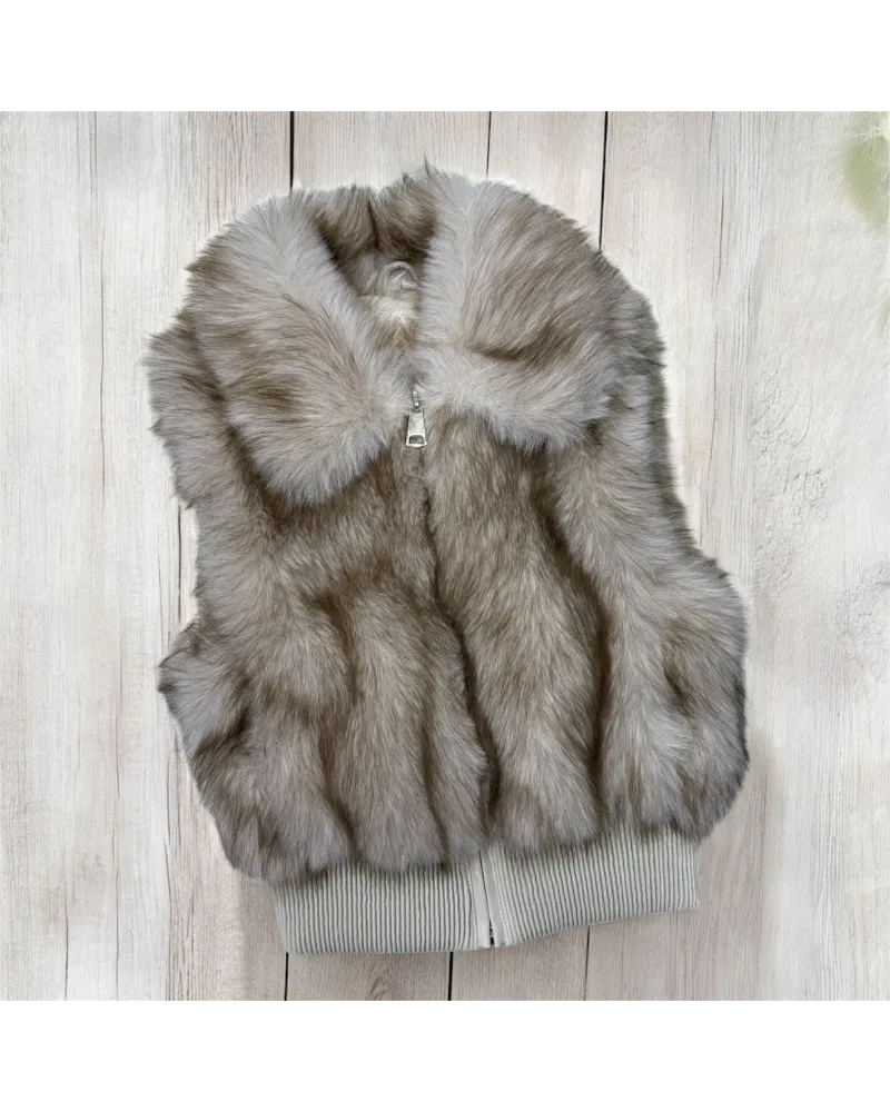 Pelliccia Smanicata Bambina 4/14 Anni KIDS STAR