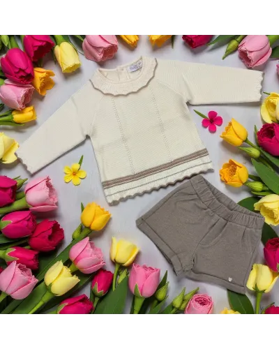 Completo Neonata 3/18 Mesi STELLE E PUPI