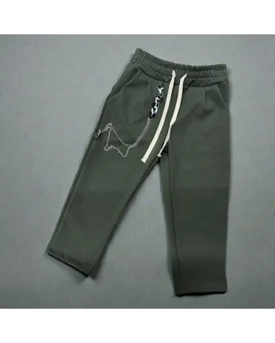 Pantaloni Elastico Bambino / Ragazzo 4/14 Anni ITALY MODA