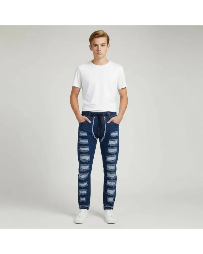 Jeans Strappi Bambino / Ragazzo 6/16 Anni ALTA LINEA