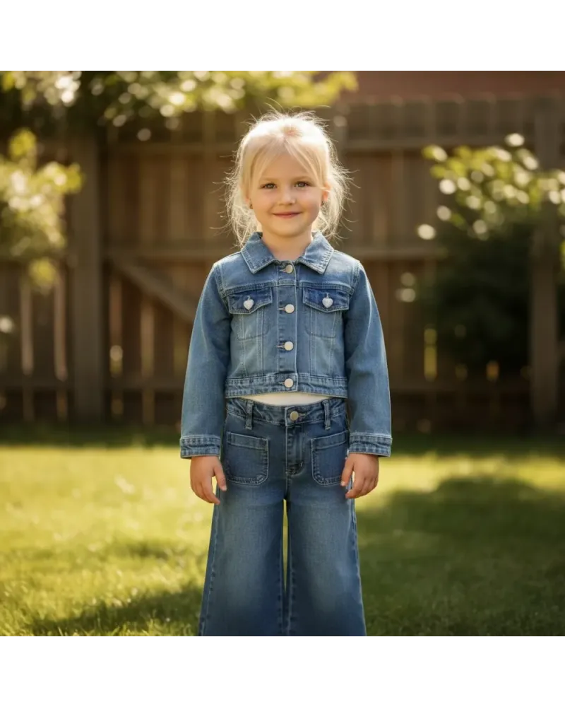 Completo Jeans Neonata / Bambina 12/36 Mesi LOLLITOP