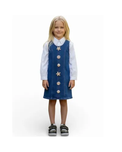 Vestitino Jeans Bambina 4/14 Anni YOYO S.