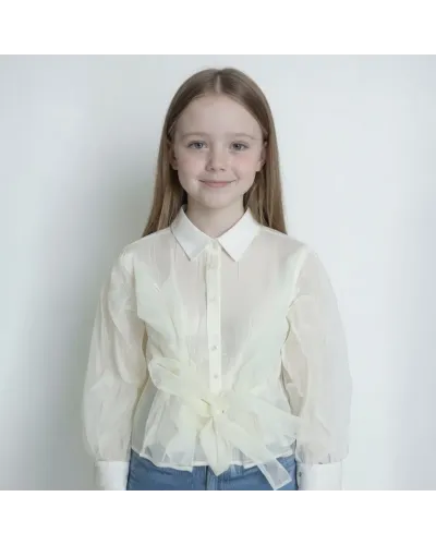 Camicia Volant Bambina / Ragazza 4/14 Anni YOYO S.