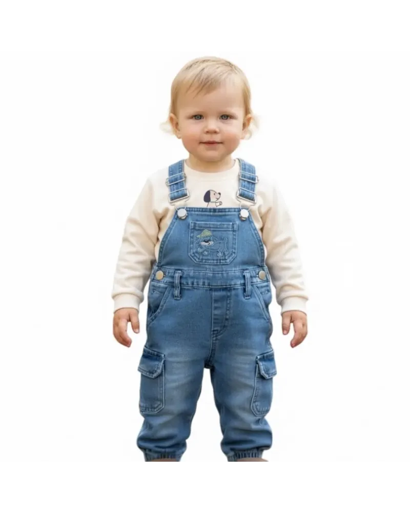 Completo Salopette Neonato / Bambino 1/18 Mesi RE PANDA