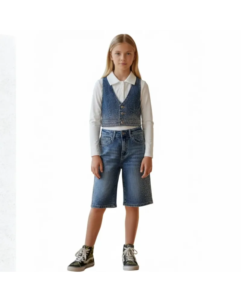 Completo Strass 4/14 Anni Bambina / Ragazza Y-CELIN