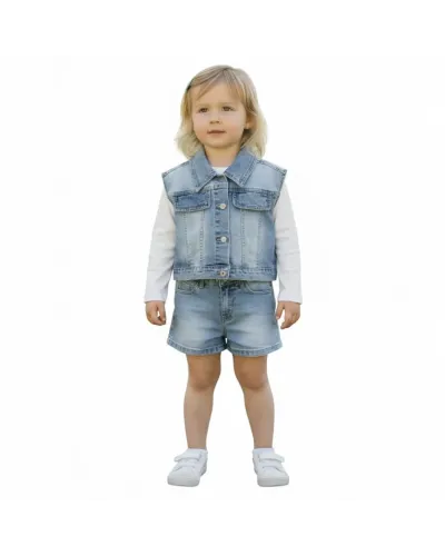 Completo Jeans 12/36 Mesi Neonata / Bambina INJULY