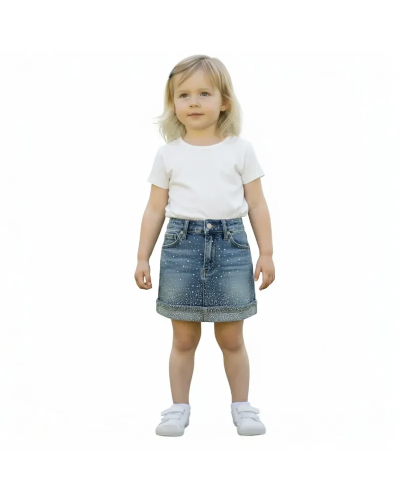 Gonna Risvolto Strass 12/36 Mesi Neonata / Bambina Y-CELIN