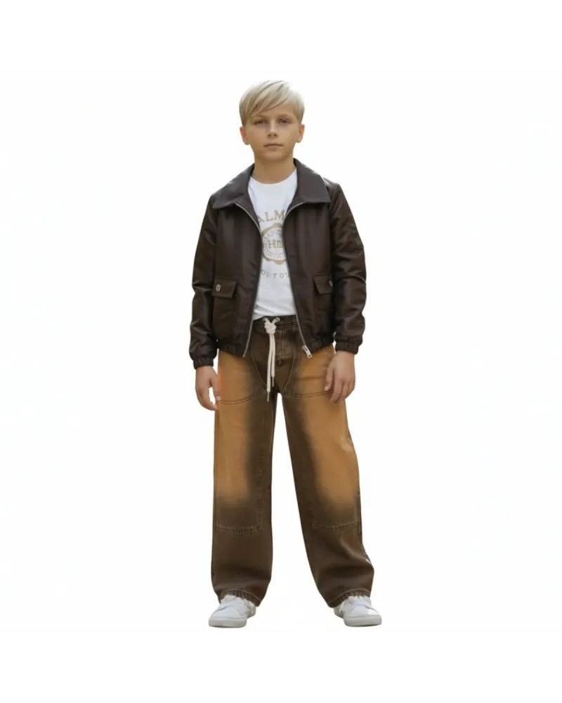 Jeans Sabbiato 4/16 Anni Bambino / Ragazzo VICTORGI