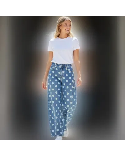 Jeans Pois  Balloon 4 / 14 Anni Bambina / Ragazza YOYO S.