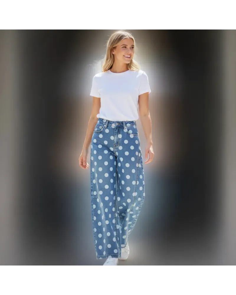 Jeans Pois  Balloon 4 / 14 Anni Bambina / Ragazza YOYO S.